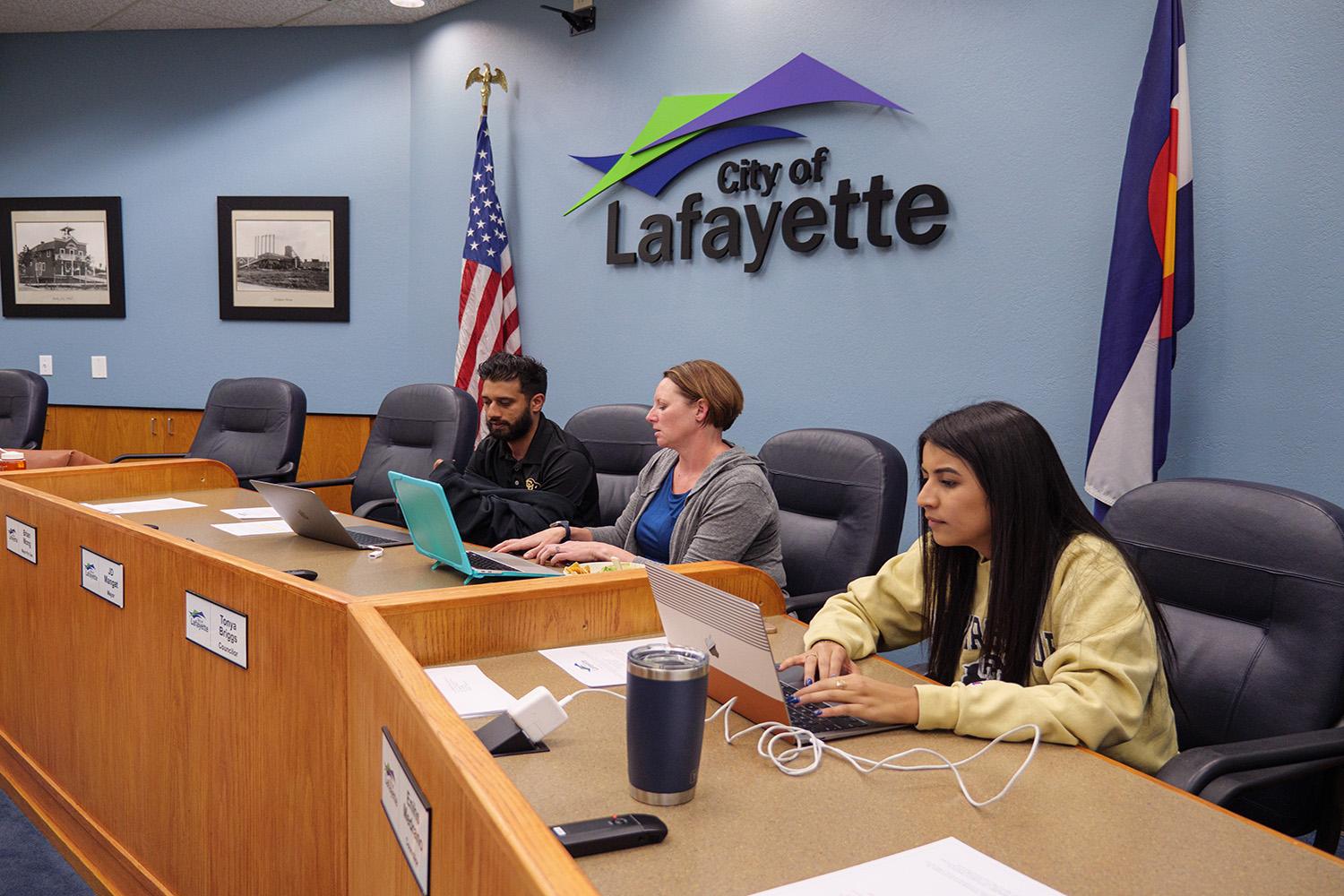 JD Mangat and Enihs Medrano at the City of Lafayette