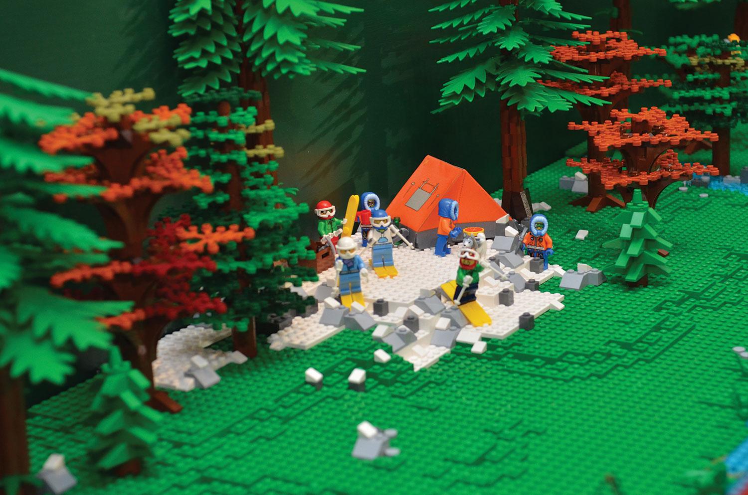 LEGO snow scene