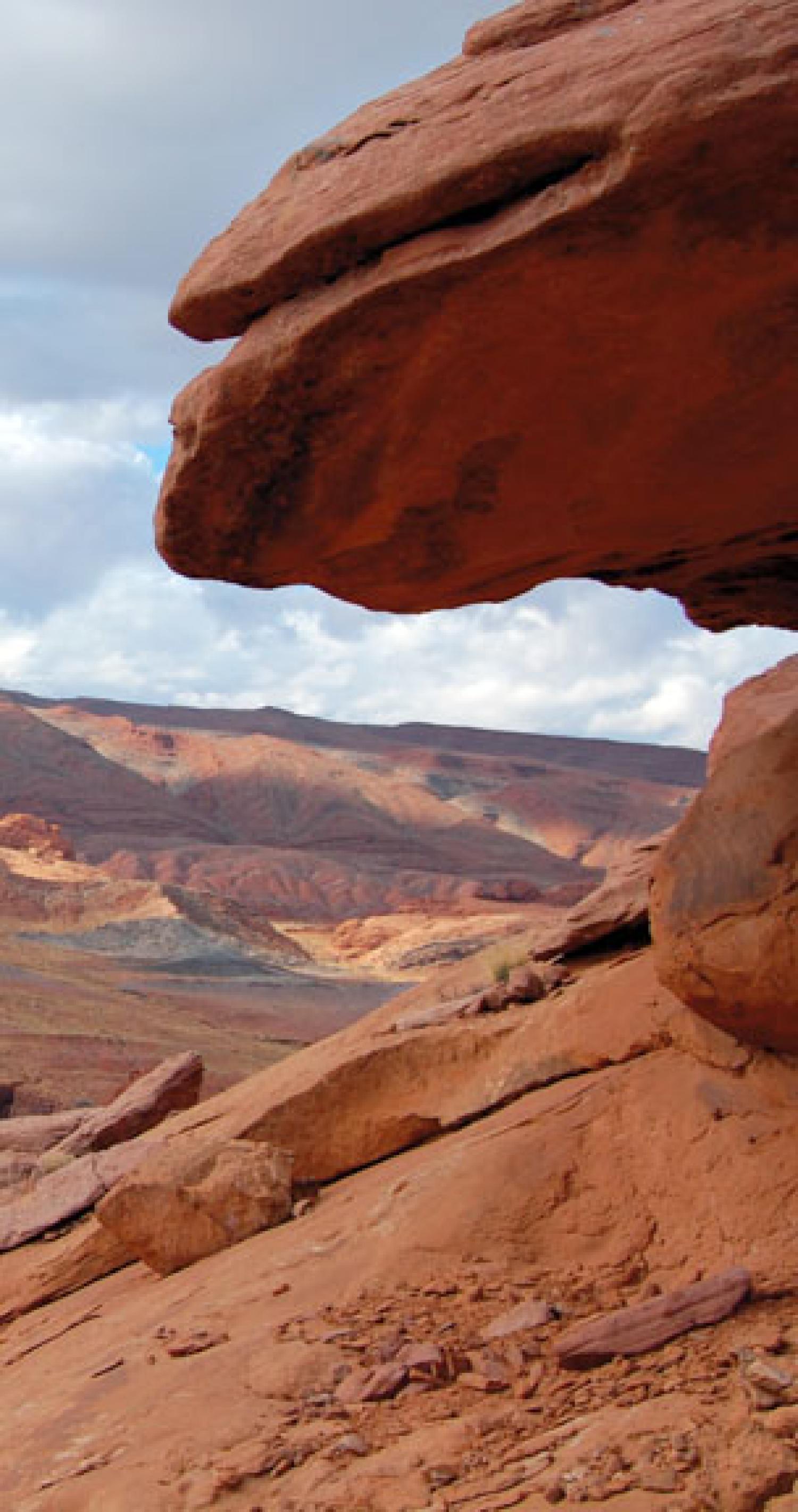 red rock outcropping