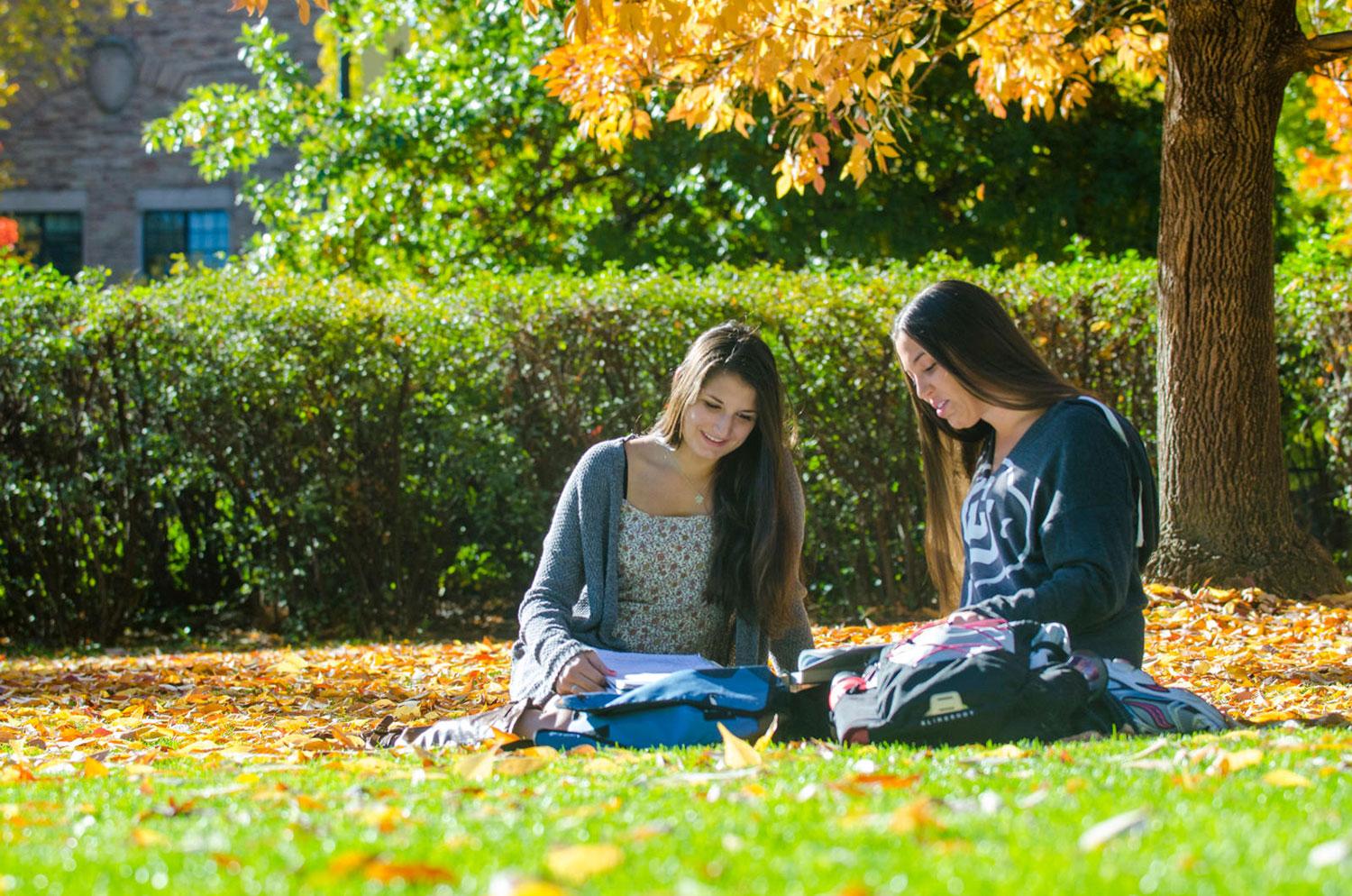 Students on campus