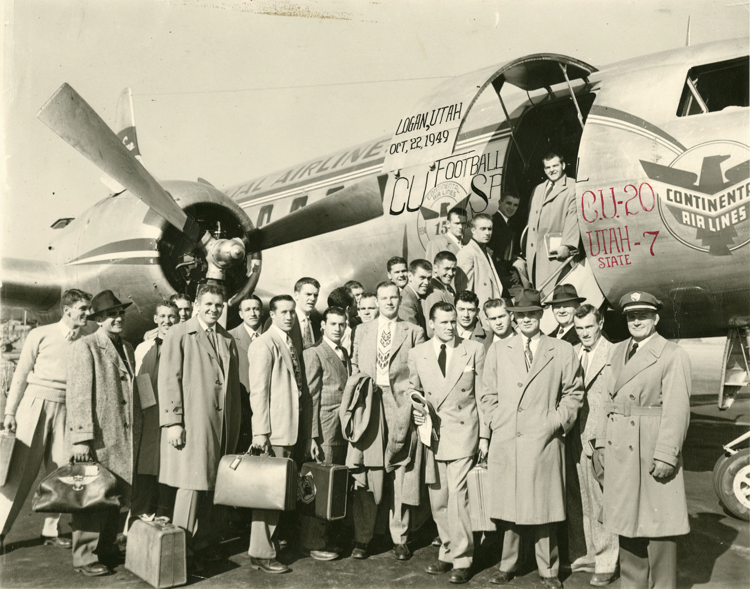 football travel in 1949