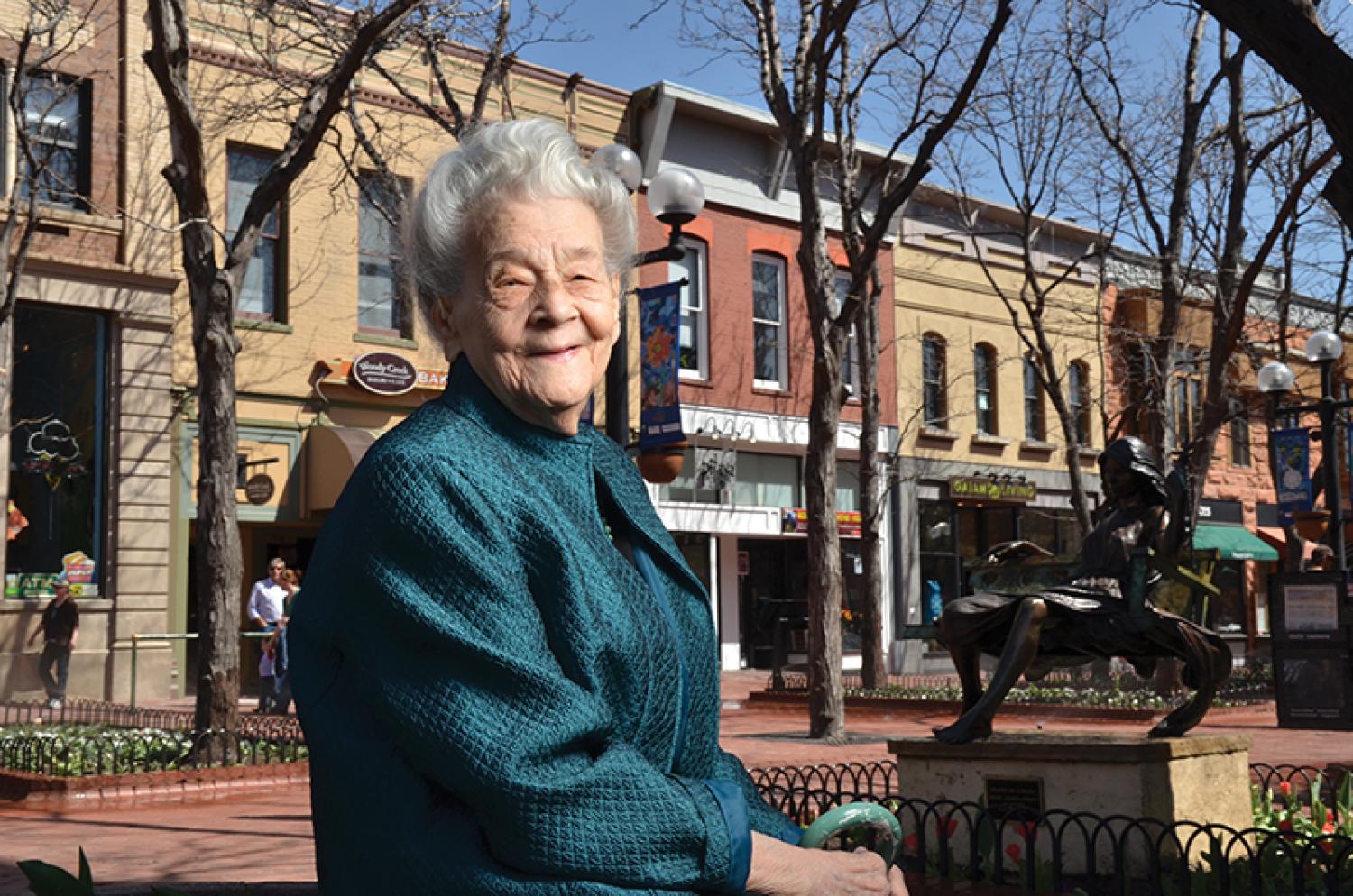 Virginia Patterson on Pearl Street