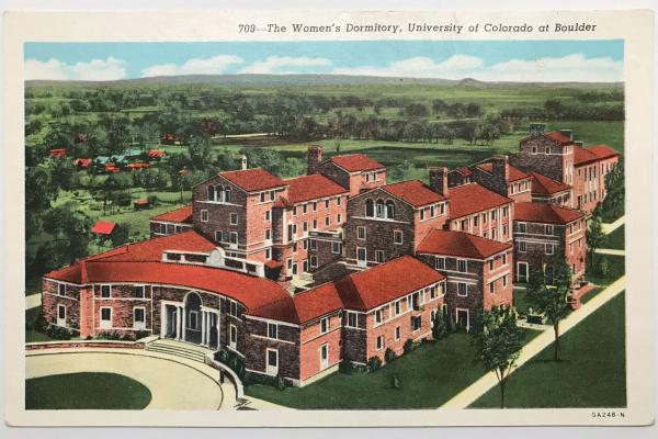 Sewall Hall 1940s Postcard