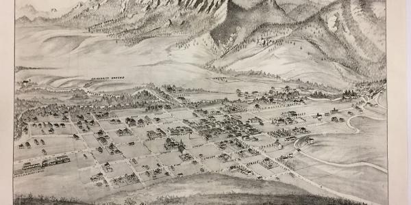 Old map of Boulder 