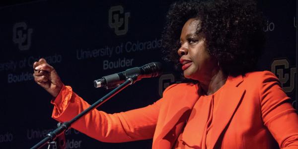 Viola Davis speaks at CU