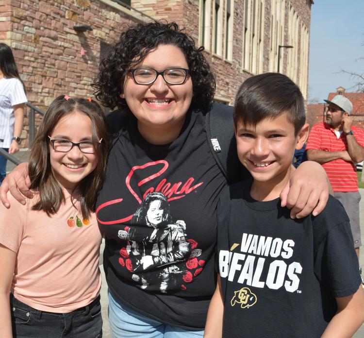 mentor and her mentees at CU Boulder 