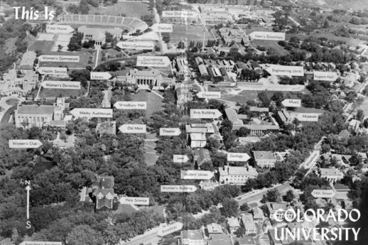 Aerial view of campus