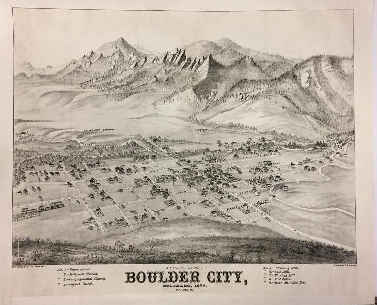 Birds eye view of Boulder