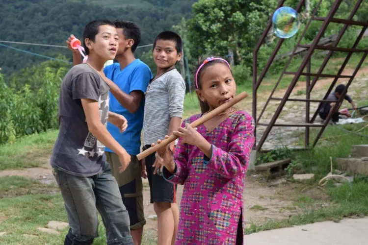 Kids in Kathmandu, Nepal