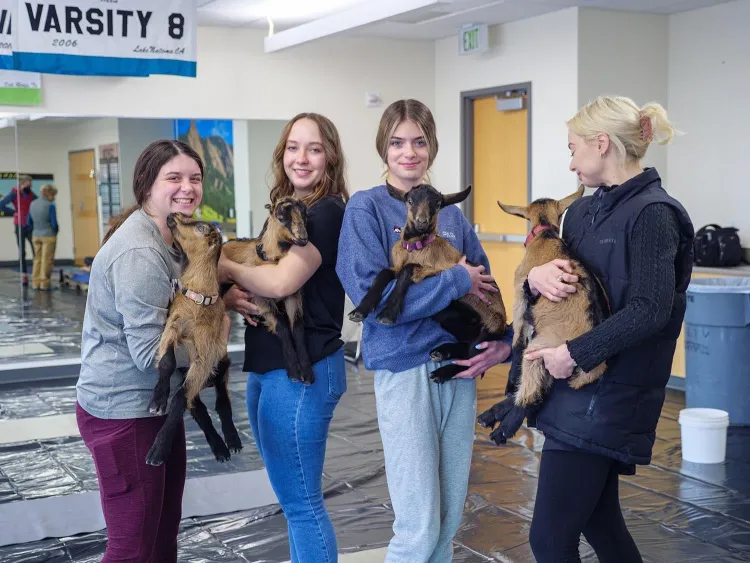 Goat Yoga at the Rec