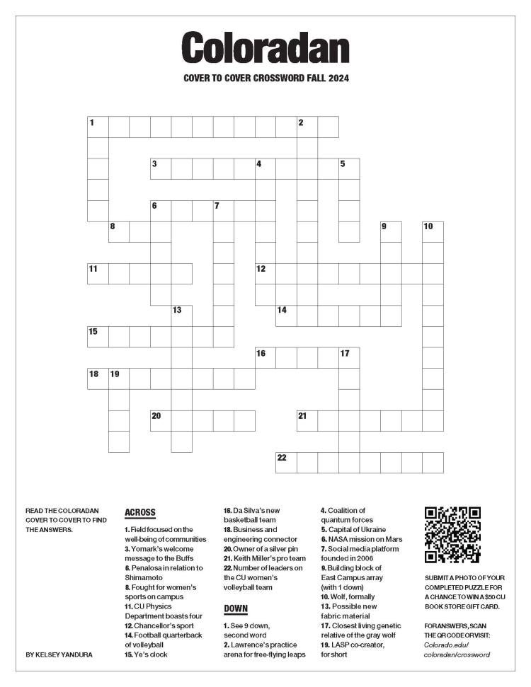Coloradan Crossword Fall 2024