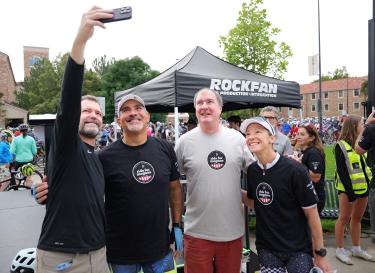 Chancellor Schwartz at Ride for Magnus