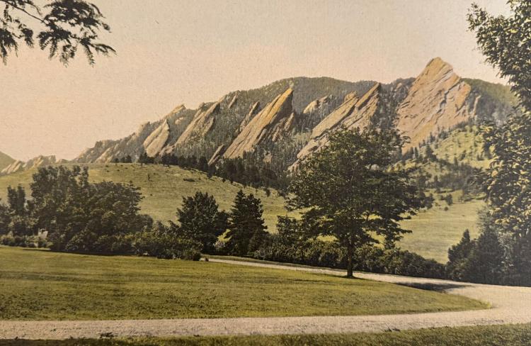 vintage photo of Chautauqua Park
