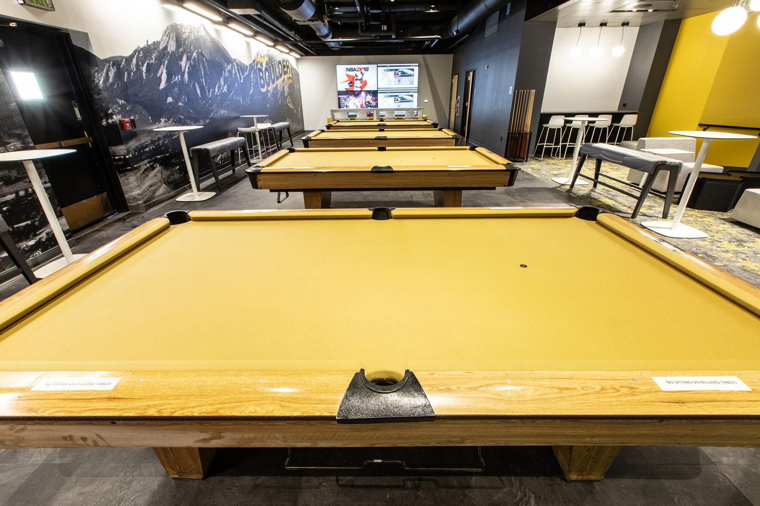 The Connection renovated pool tables