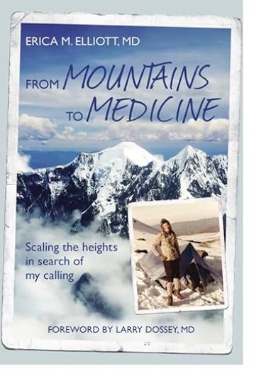 The cover features mountains and an image of a woman next to a tent. 