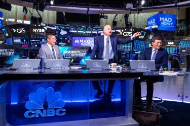 CNBC "Squawk on the Street" anchors on set