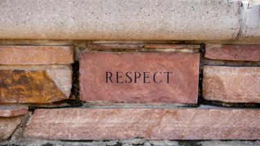 Respect brick on campus