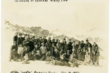CU hiking club in 1921