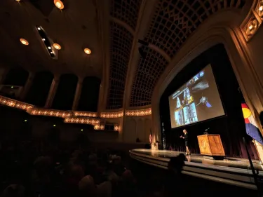 Inside of Macky Auditorium