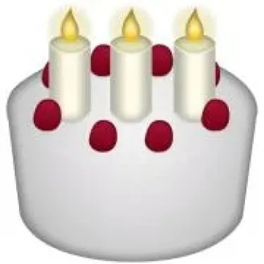 Birthday cake emoji