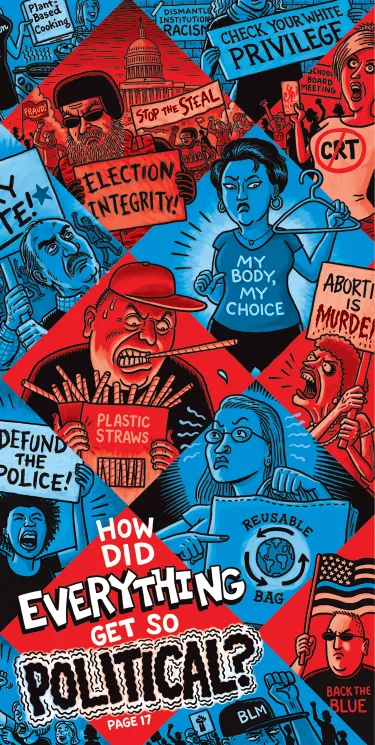 Article Cover, How did everything get so political