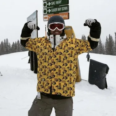 Buff going skiing