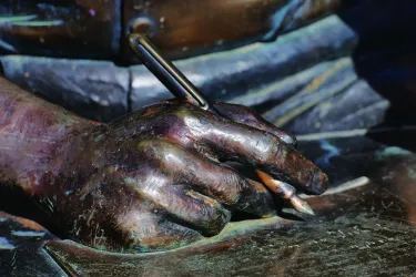 Robert Frost sculpture