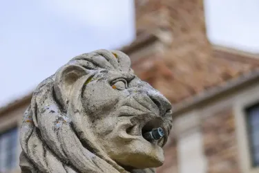 Sewall lion sculpture
