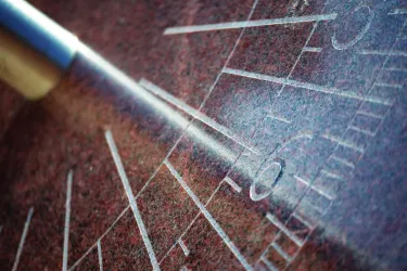 Sun dial on campus