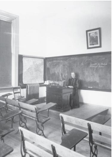 Mary Rippon in the classroom