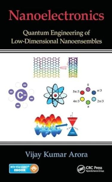 the book is white with images of various scientific symbols pictured.