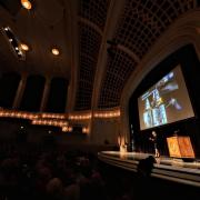 Interior shot of CU's Macky Auditorium