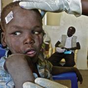 blind boy in South Sudan