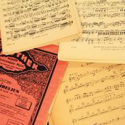 Collage of music sheets