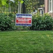 Willie Nelson for President Lawn Sign