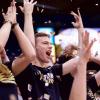 Ted Chalfen cheering on the Buffs with the C-Unit student section.