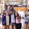 First day of school photo of students in the UMC