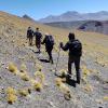 backpackers on a mountain