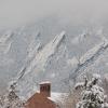 flatirons with snow