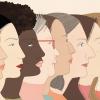 side profiles of a diverse group of women