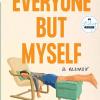 the cover is tan with a woman stretched across two chairs laying down