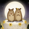Praire Voles on top of a wedding cake