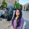 Sima Bhowmik on campus