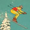 skier illustration