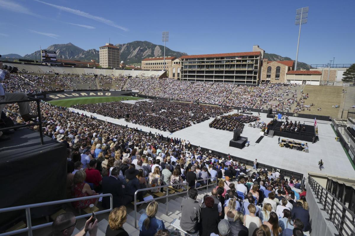 Folsom Field during commencement