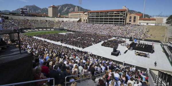 Folsom Field during commencement