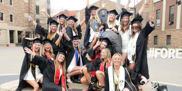 2021 Graduation Appreciation Days photo-ops in and around Folsom Field at CU Boulder