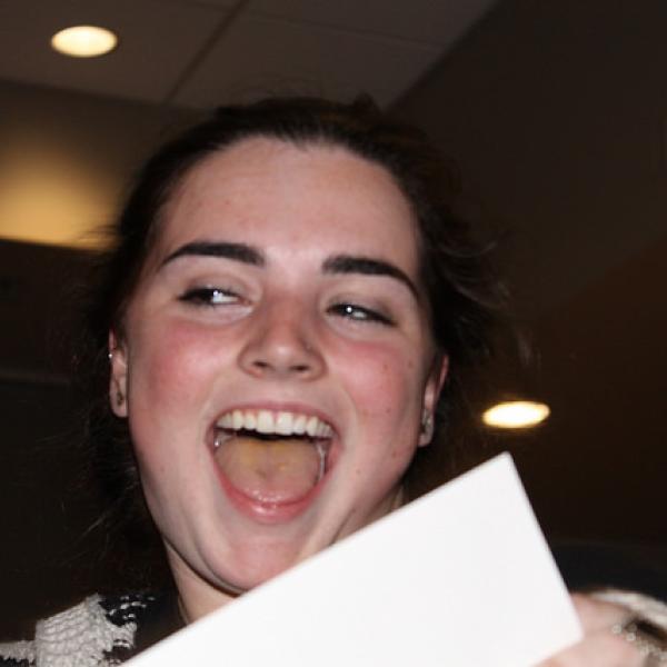 Students celebrate at the welcome back party