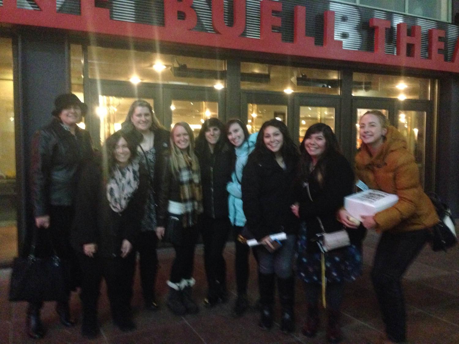Students at Mama Mia
