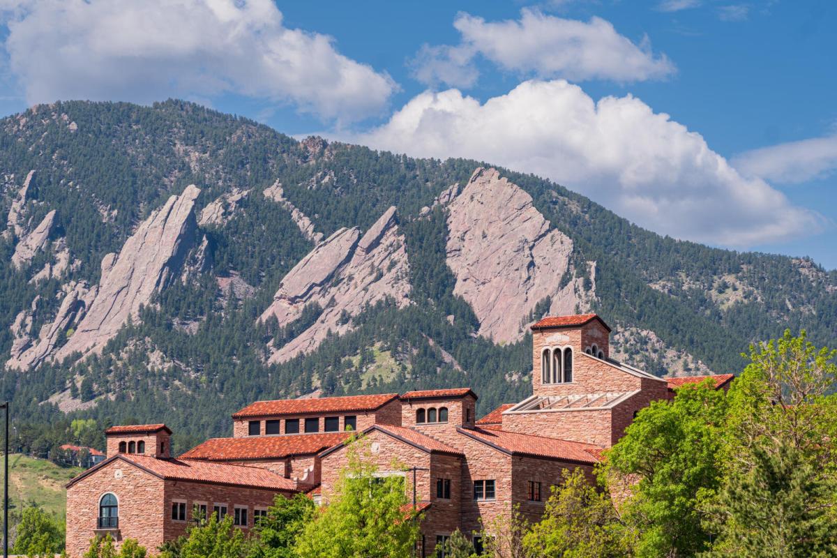 Center for Community with the flatirons in the background